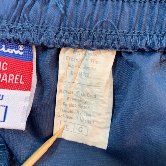 Champion Track Pants Athletic Warm Up Lightweight Large Athletic Windbreaker - Picture 5 of 16